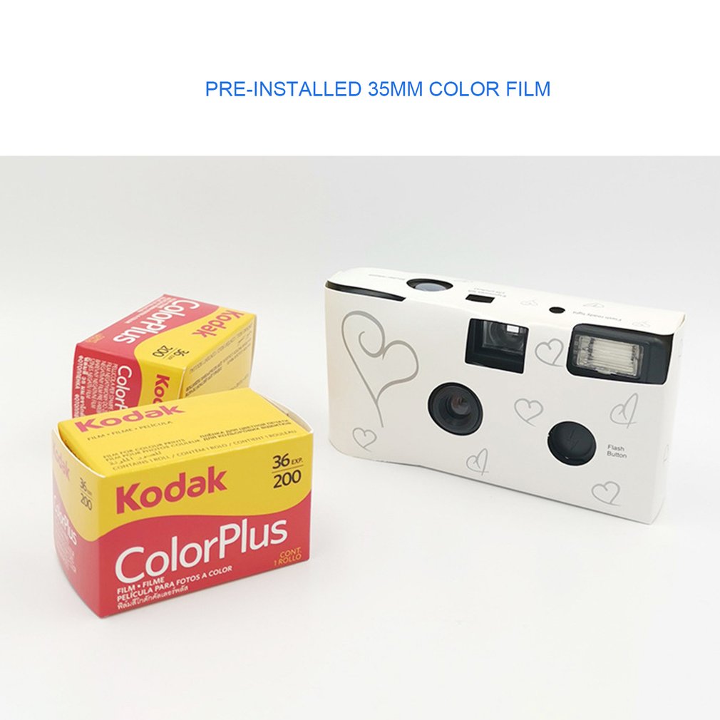 Diamond Moments retro film camera, single use with flash